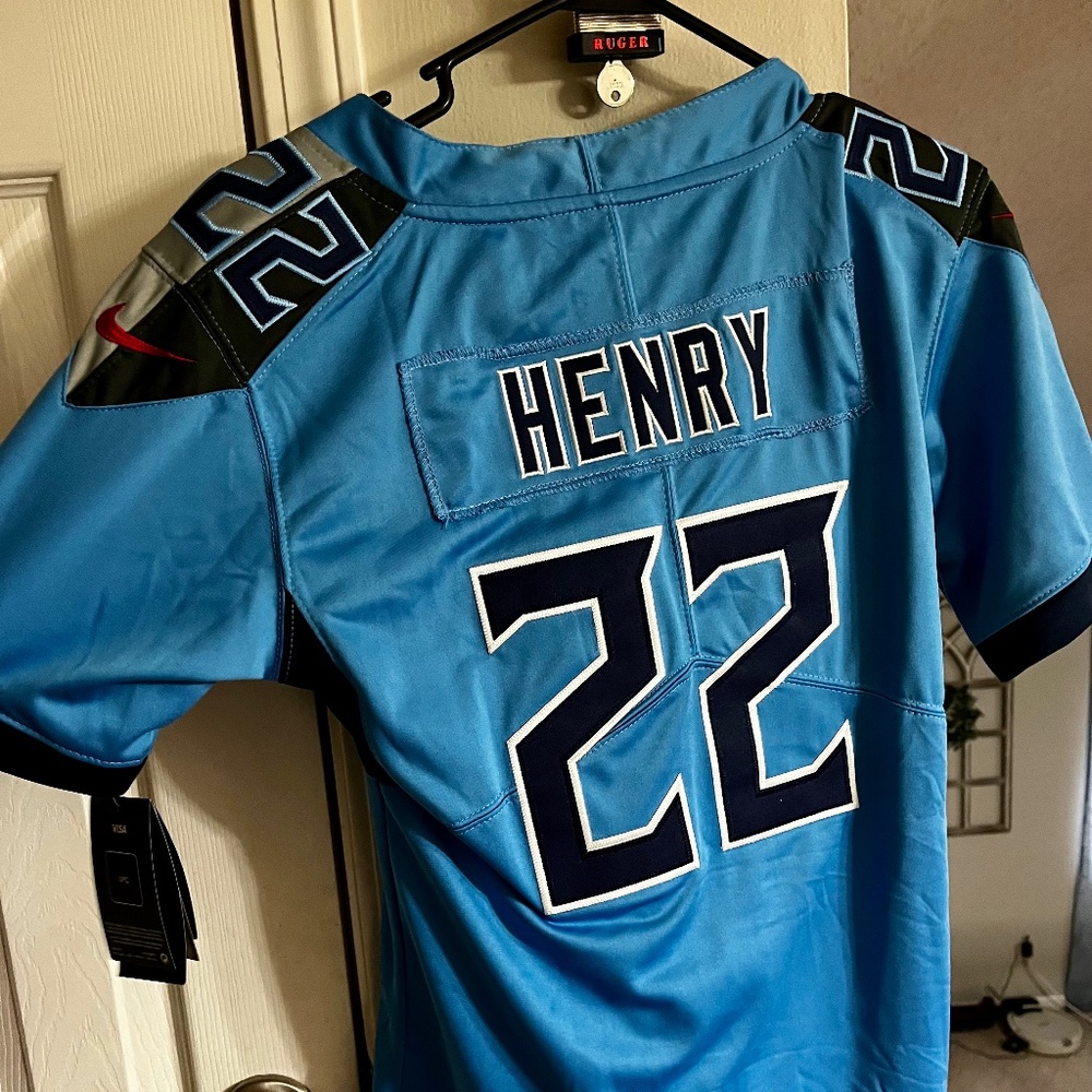 Women’s blue Derek Henry Jersey NWT